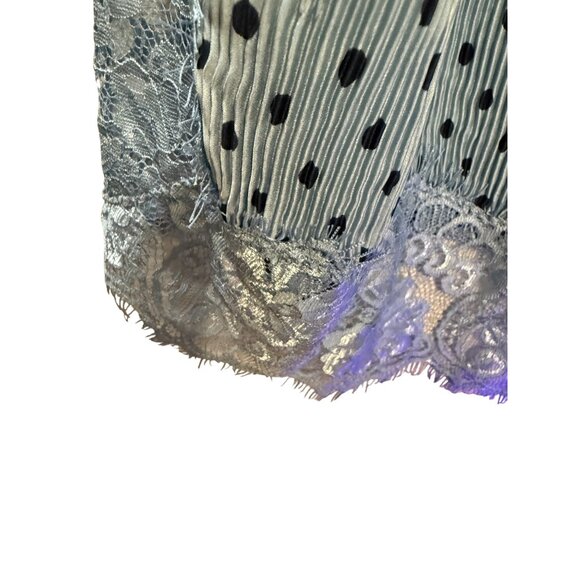 Free People Lace & Polka Dot Slip Dress Size 8 Blue - Picture 13 of 16